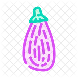 Striped Eggplant  Icon