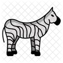 Striped Equids African Plains Wildlife Zebra Stripes Function Icon