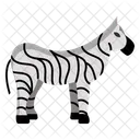 Striped Equids African Plains Wildlife Zebra Stripes Function 아이콘