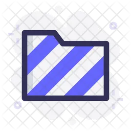 Striped Folder  Icon