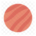 Striped planet sphere  Icon