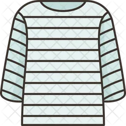 Striped T Shirt  Icon