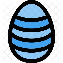 Stripes Decoration Egg  Icon