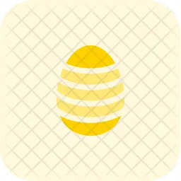 Stripes Decoration Egg  Icon
