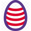 Stripes Decoration Egg Icon