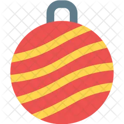 Stripped Bauble Ball  Icon
