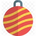 Stripped Bauble Ball Icon