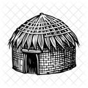 Strohhutte Wohnung Hutte Symbol