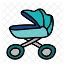 Boy Stroller Pram Icon