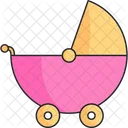 Stroller Girl Baby Icon