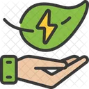 Strom Sparen Sparen Geben Symbol