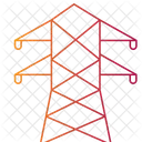 Strommast Stromleitungen Energie Infrastruktur Icon