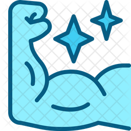 Strong Icon - Download in Colored Outline Style