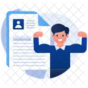 Strong Businessman Icon