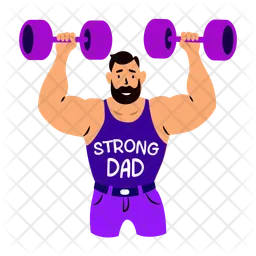 Strong dad  Icon