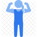 Strong Weightlifter Exercise Icon