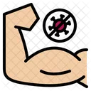 Strong Healthy Virus Coronavirus Stay Immune Recover Covid Icon