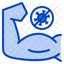 Strong Healthy Virus Coronavirus Stay Immune Recover Covid Icon