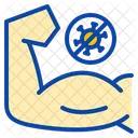 Strong Healthy Virus Coronavirus Stay Immune Recover Covid Icon