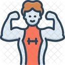 Strong Powerful Muscular Icon