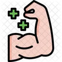 Strong Man Arm Muscle Icon