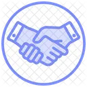 Strong Partnership Duotone Line Icon Icon