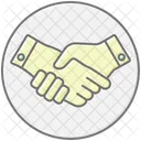 Strong Partnership Lineal Color Icon Icon
