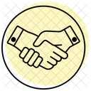 Strong Partnership Color Shadow Thinline Icon アイコン