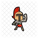 Cute Vector Spartan Icon