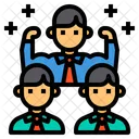 Teamwork Strong Collaborate Icon