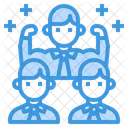 Teamwork Strong Collaborate Icon