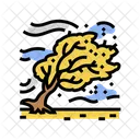 Strong Winds Hurricane Icon