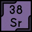 Strontium Periodic Table Chemistry Icon