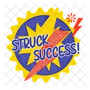 Struck Success Accomplishment Achievement Icon