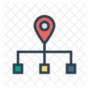 Map Pin Network Icon