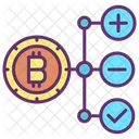 Suture Bitcoin Structure Bitcoin Ajouter Icône