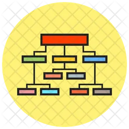 Structure d'entreprise  Icône