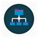 Structure Du Reseau De Dossiers Structure Architecture Icon