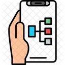 Structure Hand Holding Phone Framework Icon