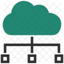 Nuage Structure Ordinateurs Icône