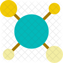 Structure of molecules Icon - Download in Flat Style