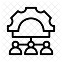 Structure Organisationnelle Structure Organisee Hierarchique Icône