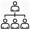 Hierarchie Structure Structure De Lentreprise Icône