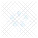 Radial Structure Analyse Icône