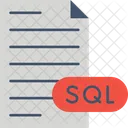 Structured Query Language Data File File Database Icon
