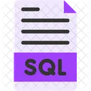 Structured Query Language Data File File Database Icon
