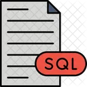 Structured Query Language Data File  Icon