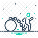 Struggle Slavery Person Icon