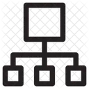 Hierarchisch Netzwerk Modell Icon