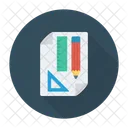 Disegno Righello Schizzo Icon